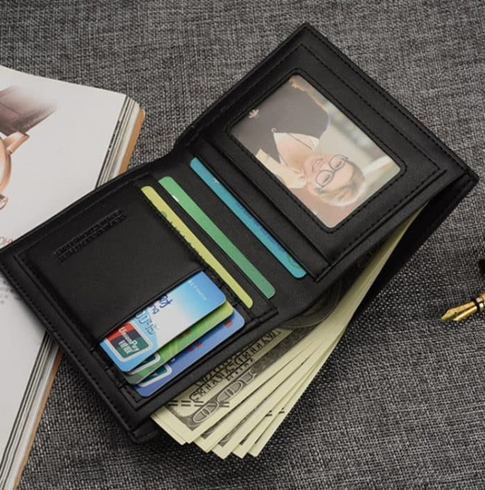 Kurze Geldbörse für Herren, Business-Geldbörse, Kartenhalter, Geldbeutel – Bild 5