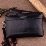 Männer Clutch Bag Casual Lange Reißverschluss Geldbörse Große Kapazität Handtasche – Bild 2