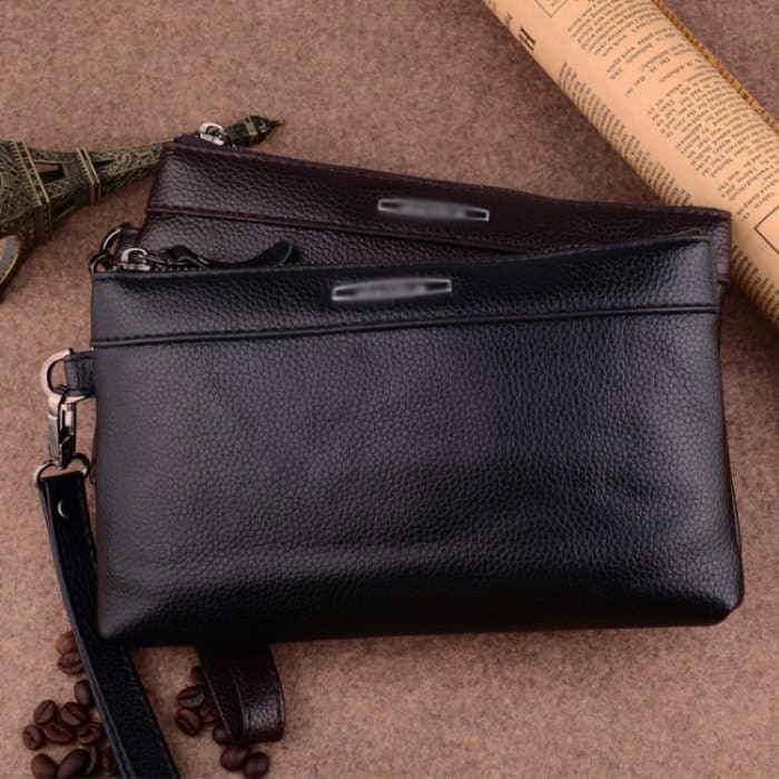 Männer Clutch Bag Casual Lange Reißverschluss Geldbörse Große Kapazität Handtasche – Bild 2