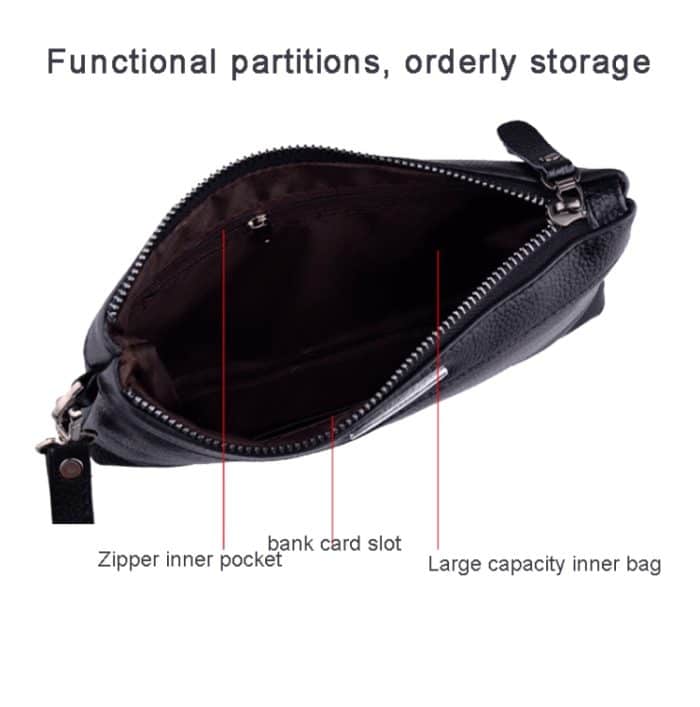 Männer Clutch Bag Casual Lange Reißverschluss Geldbörse Große Kapazität Handtasche – Bild 5