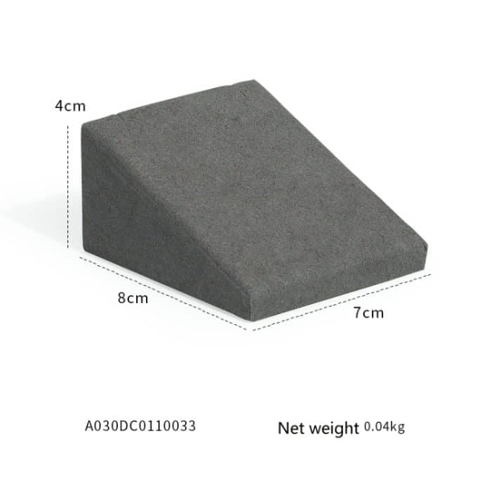 Halskettenständer, grauer Schmuckständer, Mikrofaser-Schmuck-Requisiten-Präsentationsständer – Bild 5