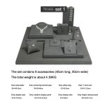 Grauer Schmuckständer aus Mikrofaser für Schmuck-Requisiten – Bild 6