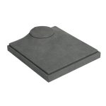 Grauer Schmuckständer aus Mikrofaser für Schmuck-Requisiten