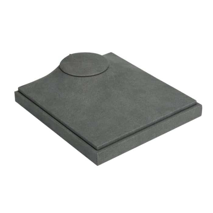 TBD0603856801.jpg Grauer Schmuckständer aus Mikrofaser für Schmuck-Requisiten – Bild 1