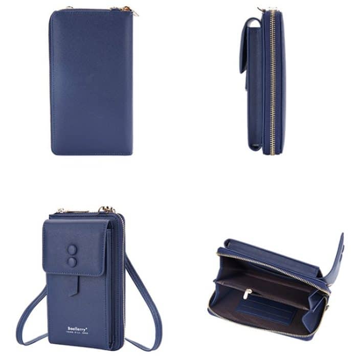 Baellerry Multifunktionale, verstellbare Umhängetasche, große Kapazität, mehrere Kartenfächer, Einzel-Umhängetasche – Bild 3