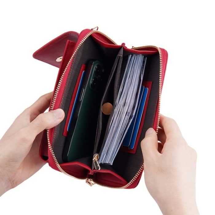 Baellerry Multifunktionale, verstellbare Umhängetasche, große Kapazität, mehrere Kartenfächer, Einzel-Umhängetasche – Bild 5