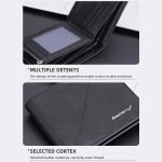 Baellerry Herren Kurze Geldbörse mit mehreren Karten, großes Fassungsvermögen, Leder-Geldbörse mit Reißverschluss – Bild 7