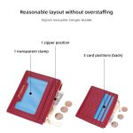 Baellerry Leichte und dünne Kartentasche, Ausweishalter, multifunktionale Münzbörse – Bild 4