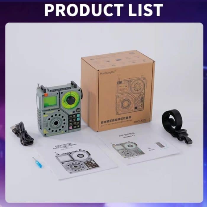 HanRongda HRD-A320 Hochleistungs-Multiband-Bluetooth-Karte, Taschenlampe, Beleuchtung, SOS-Alarm-Radio – Bild 11