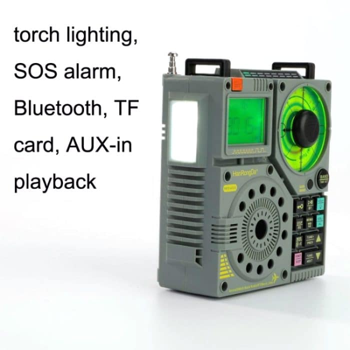 HanRongda HRD-A320 Hochleistungs-Multiband-Bluetooth-Karte, Taschenlampe, Beleuchtung, SOS-Alarm-Radio – Bild 3