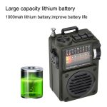 HanRongda HRD-700 Vollband-Bluetooth-MP3-Play-Radiosenderspeicher, mechanisches Tuning-Radio, HRD-700 – Bild 8