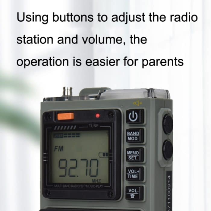 HanRongda HRD-787 Hochleistungs-Vollband-tragbares Bluetooth-Karten-SOS-Warn-LED-Beleuchtungsradio, HRD-787 – Bild 10