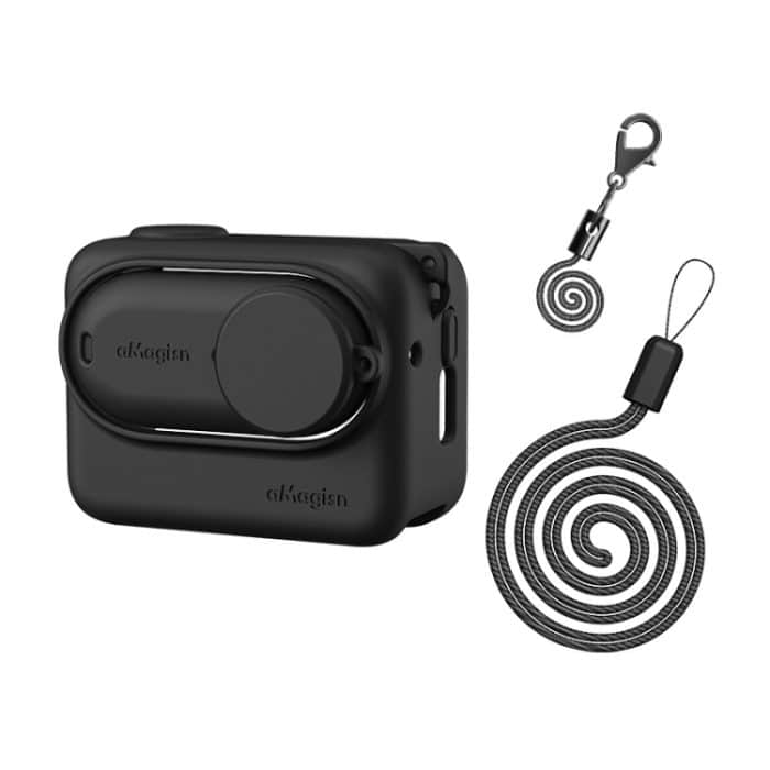 Für Insta360 GO 3 AMagisn Silikon Body Cover Schutzhülle mit Lanyard – Bild 1