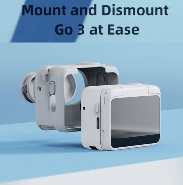 Für Insta360 GO 3 AMagisn Silikon Body Cover Schutzhülle mit Lanyard – Bild 5