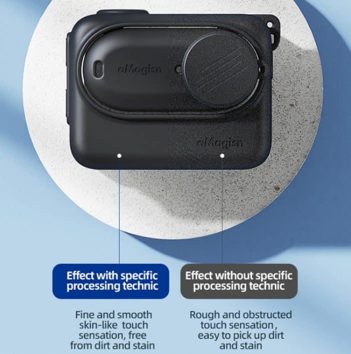 Für Insta360 GO 3 AMagisn Silikon Body Cover Schutzhülle mit Lanyard – Bild 7