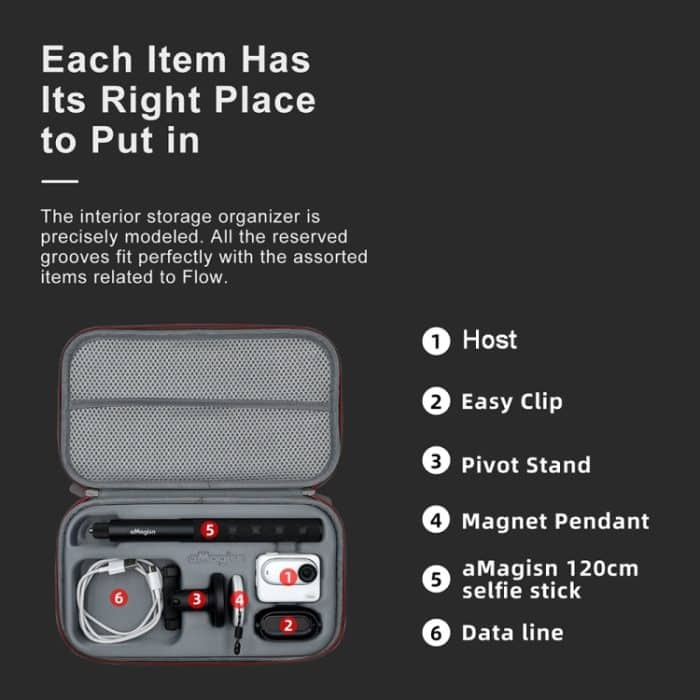 Für Insta360 GO 3 AMagisn Zubehör-Aufbewahrungstasche, tragbare mittelgroße Clutch – Bild 7