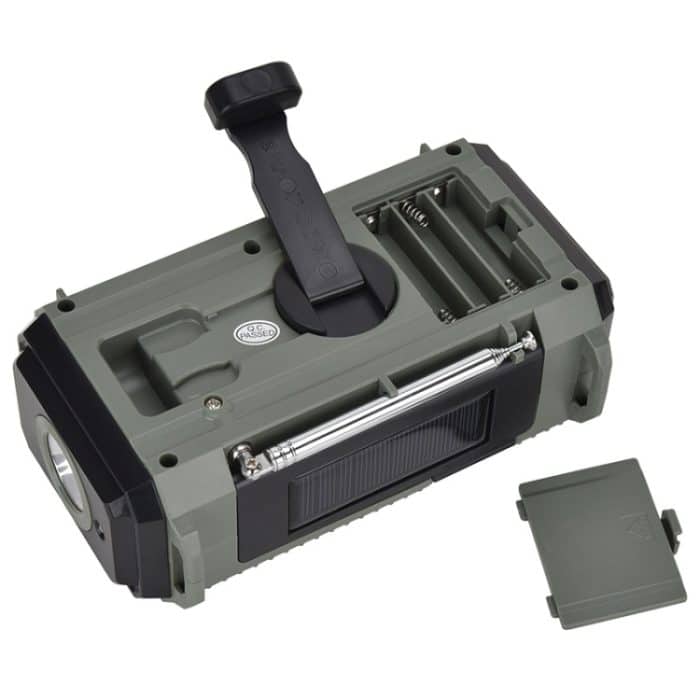 HanRongda HRD-905 Solarlade-LED-Beleuchtungserzeugung, Katastrophenschutz, Notfall-Vollbandradio, HRD-905 Army Green, HRD-905 Yellow Green – Bild 10