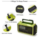 HanRongda HRD-905 Solarlade-LED-Beleuchtungserzeugung, Katastrophenschutz, Notfall-Vollbandradio, HRD-905 Army Green, HRD-905 Yellow Green – Bild 6