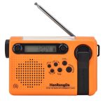 HanRongda HRD-900 LED-Beleuchtung, Solar-Handkurbel, Stromerzeugung, NOAA-Wetterwarnradio, HRD-900 Orange, HRD-900 Dark Green