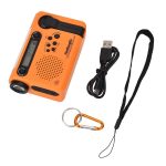 HanRongda HRD-900 LED-Beleuchtung, Solar-Handkurbel, Stromerzeugung, NOAA-Wetterwarnradio, HRD-900 Orange, HRD-900 Dark Green – Bild 3