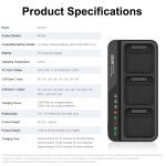 Für DJI Mavic 3 Series LKTOP 200W 3-Kanal-Akkuladegerät, US Plug, EU Plug – Bild 11