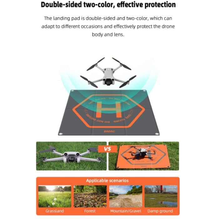 Für DJI Mavic MINI 3PRO/AIR3/Avata BRDRC Drohnenlandeplatz, 50x50cm, 65x65cm – Bild 8