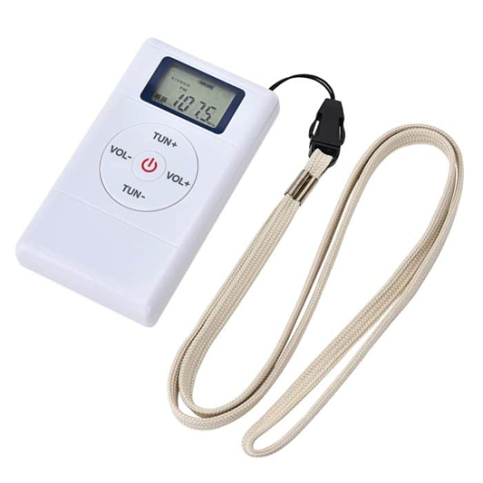 HanRongda HRD-109 Tragbarer Mini-FM-Radio-Konferenzempfänger, HRD-109 White, HRD-109 Silver Gray – Bild 1