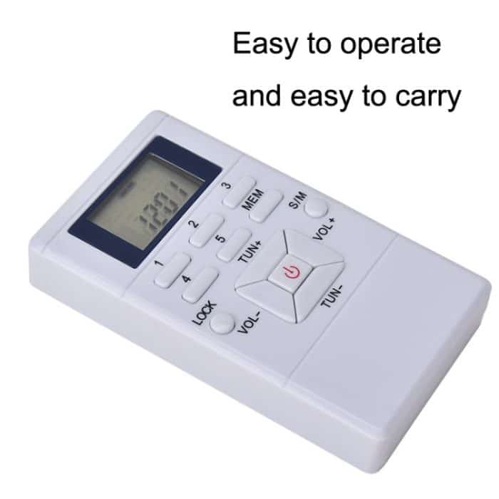 HanRongda HRD-109 Tragbarer Mini-FM-Radio-Konferenzempfänger, HRD-109 White, HRD-109 Silver Gray – Bild 4