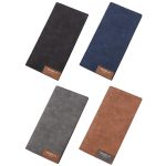 DEABOLAR Große Herren-Geldbörse, lange Geldbörse, ultradünn, getäfelte weiche Geldbörse – Bild 2