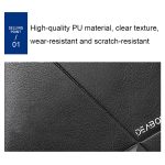 DEABOLAR Herren-Geldbörse, kurz, dreifach gefaltet, horizontal, PU-Leder, großes Fassungsvermögen, Multi-Karten-Geldbörse – Bild 4