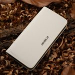 DEABOLAR Lange Geldbörse aus Saffiano-Leder mit großem Fassungsvermögen und mehreren Fächern und Reißverschluss-Clutch