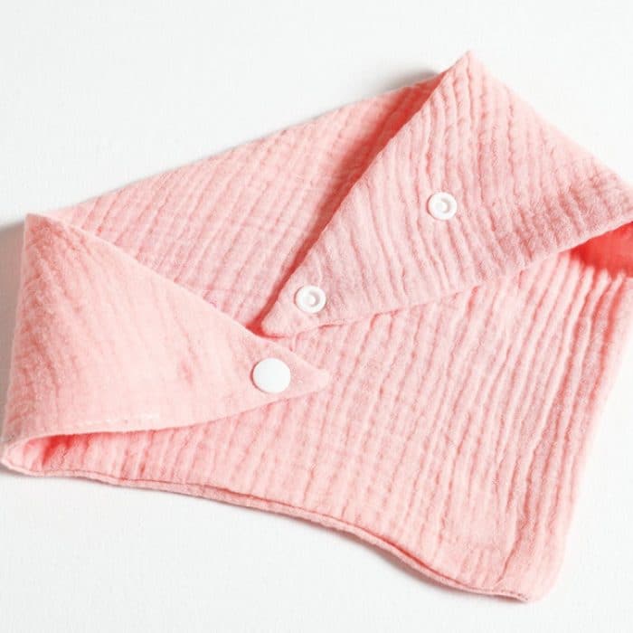 Baby-Baumwollgaze-Sabberhandtuch + Haarband mit Schleife, Baby-Lätzchen – Bild 6