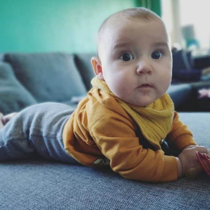 Baby-Baumwollgaze-Sabberhandtuch + Haarband mit Schleife, Baby-Lätzchen – Bild 7