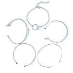 Blatt-Diamant-Armband, Kreis-Spitzenmuster, verstellbares Armband – Bild 4