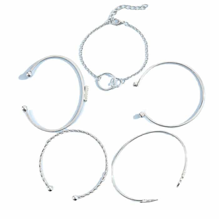 Blatt-Diamant-Armband, Kreis-Spitzenmuster, verstellbares Armband – Bild 4