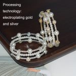 Einfaches, mit Strassperlen umwickeltes Armband. Vielseitiges Armband – Bild 4