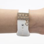 3 teile/satz Smart Watch Silikon Schnalle Dekoration Ring – Bild 5