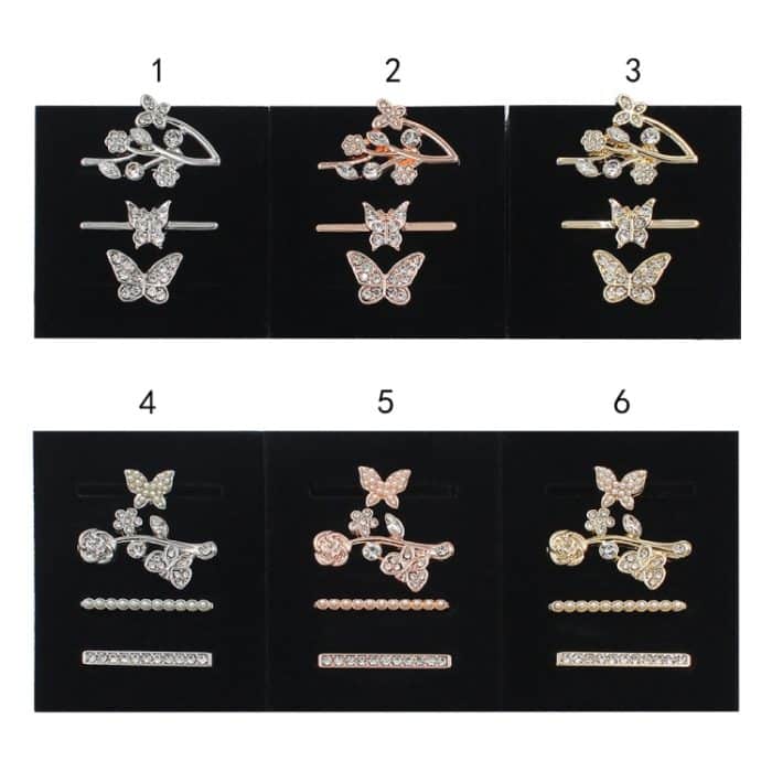 3 teile/satz Smart Uhr Silikon Uhr Band Dekorative Ring Schmetterling Schnalle Uhr Band Dekorationen – Bild 2