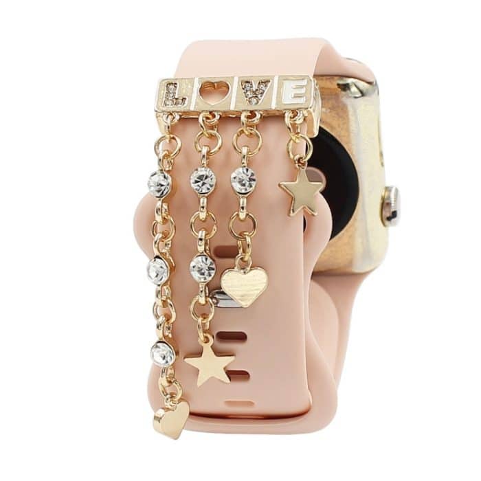 TBD0603905801A.jpg Uhr-Silikon-Uhrenarmband-Dekorationsring-Diamant-Reihen-Dekorations-Schnalle – Bild 1