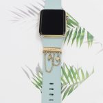 Uhr-Silikon-Uhrenarmband-Dekorationsring-Diamant-Reihen-Dekorations-Schnalle – Bild 3