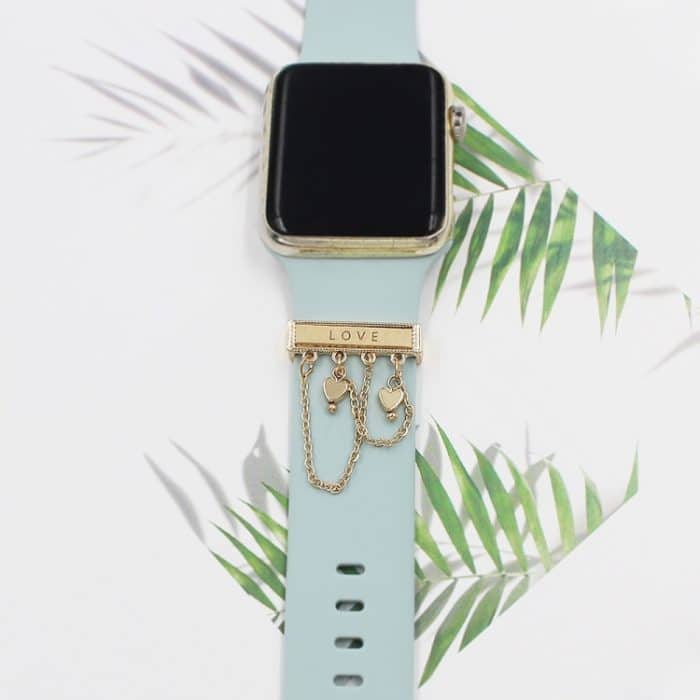 Uhr-Silikon-Uhrenarmband-Dekorationsring-Diamant-Reihen-Dekorations-Schnalle – Bild 3