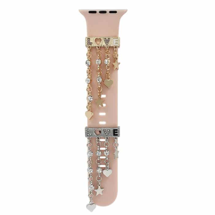 Uhr-Silikon-Uhrenarmband-Dekorationsring-Diamant-Reihen-Dekorations-Schnalle – Bild 4