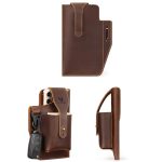 HUMERPAUL Retro Schlüsselanhänger trägt Gürtel Leder Handytasche Herren Gürteltasche, BP717 (Coffee), BP717 (Light Brown), BP717 (Black) – Bild 8