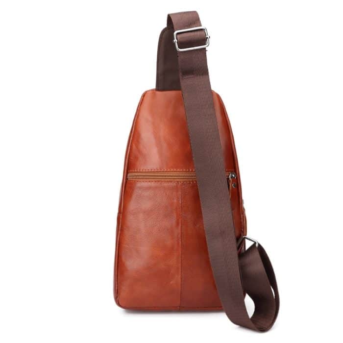 HUMERPAUL Herren Umhängetasche Leder Mesengers Diligent Brusttasche, MH623 (Red Brown), MH623 (Yellow Brown), MH623 (Dark Brown) – Bild 7
