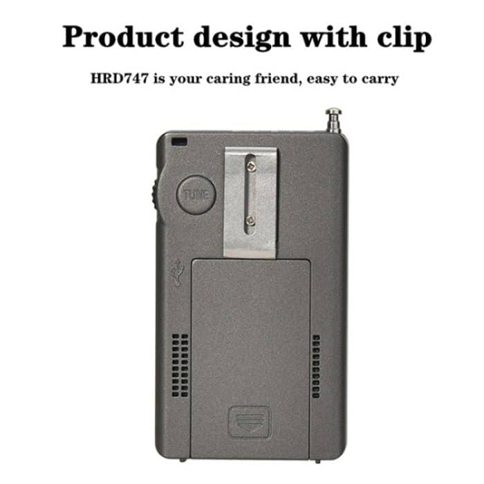 HanRongda HRD-747 Tragbares Hochfrequenz-Empfangsradio mit Vollband-Digitalanzeige, HRD-747 – Bild 3