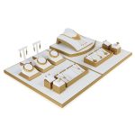 Schmuckständer aus Mikrofaser für Schmuck-Requisiten