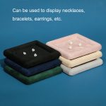 12 x 12 x 1,5 cm Schmucktablett, Ring, quadratisch, leere Platte, Ohrringe, Halskette, Schmuck-Display – Bild 7