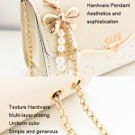 Messenger Pailletten Umhängetasche Damen Handy Geldbörse, Beige, Black, White, Red, Lake Blue, Beige With Pendant, Black With Pendant, White With Pendant, Red With Pendant, Lake Blue With Pendant – Bild 5