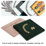 30 x 22 x 1,8 cm Schmucktablett Ring rechteckig leere Platte Ohrringe Halskette Schmuck Display Platte – Bild 5