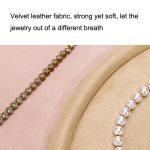 30x20x1,8 cm Schmucktablett Ring Samt Leder Oval Leere Platte Ohrringe Halskette Schmuck Display Platte – Bild 4